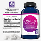 MD Life L-Metilfolato 15 mg - Complemento Alimenticio con Metilfolato Activo - 90 Cápsulas