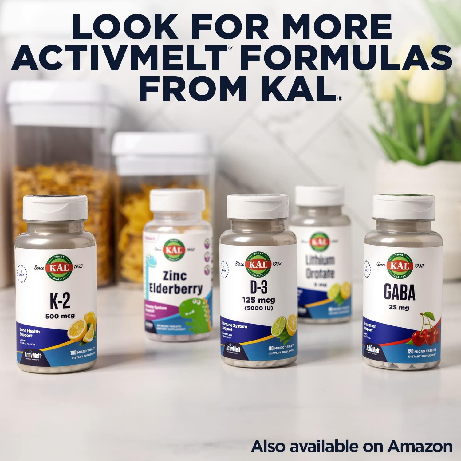 KAL Reduced Glutathione 90 ActivMelt Tablets, High Absorption Antioxidant, Orange Flavor, Vegetarian