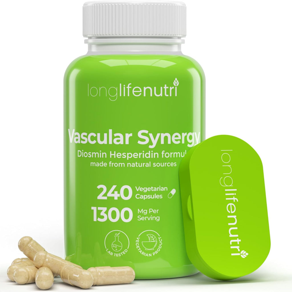 LongLifeNutri Complejo Diosmina Hesperidina 1000mg/300mg, 240 Cápsulas