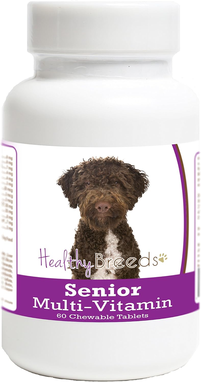 Healthy Breeds Lagotti Romagnoli Multivitamínico para Perros Senior - 60 Comprimidos Masticables