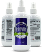 CCL SUPPLEMENTS Spray Liposomal de Glutatión y NAC - Máxima Absorción - con Ashwagandha, Glutamina y Vitamina C - 237 ml