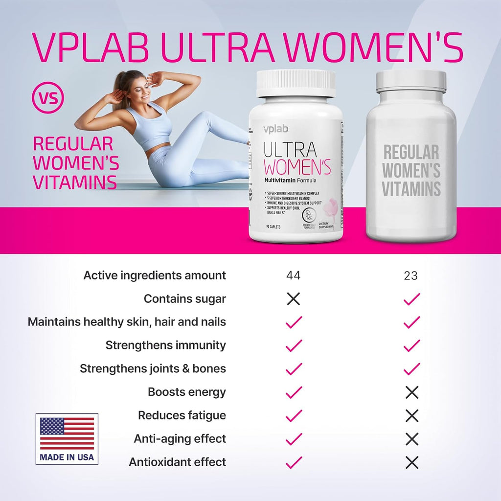 VPLab Ultra Women's Multivitamin Formula - Multivitamínico para Mujeres, 90 Comprimidos