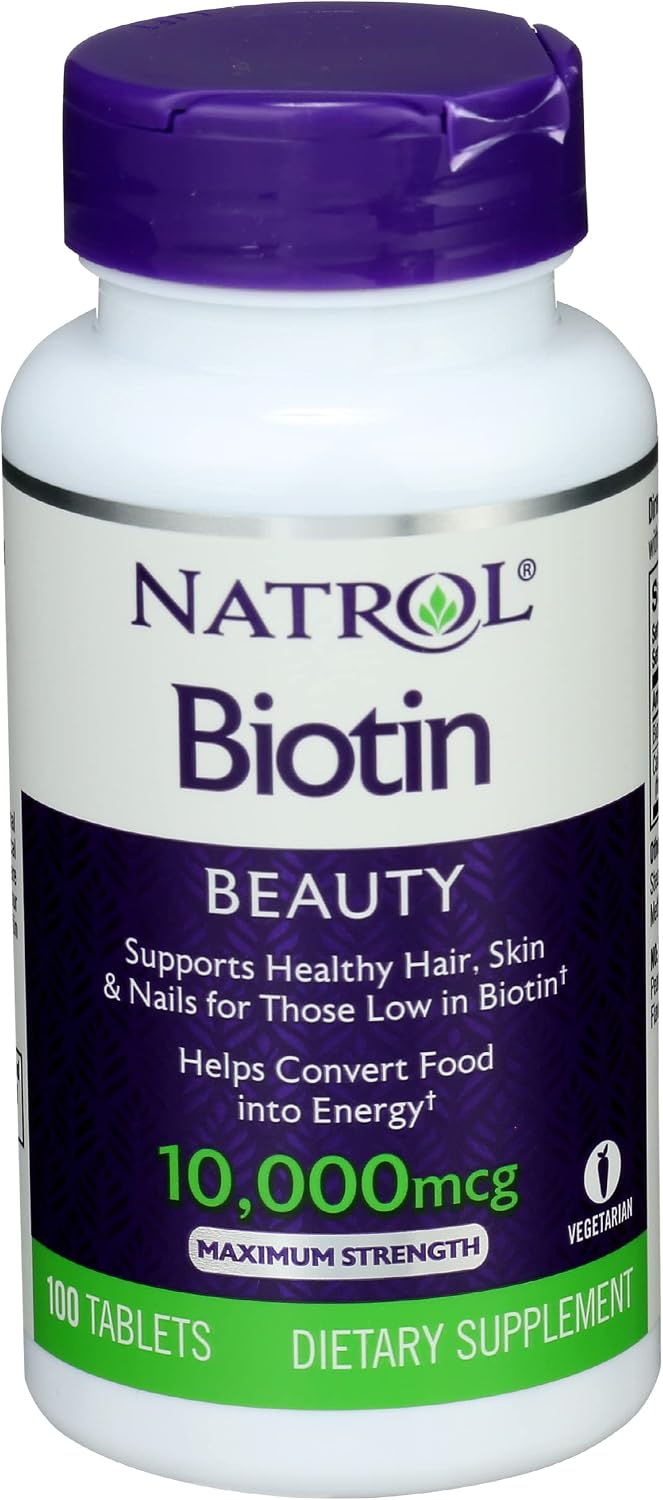 Natrol Biotina Máxima 10000 mcg, 100 comprimidos