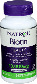 Natrol Biotina Máxima 10000 mcg, 100 comprimidos