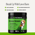 Pet Honesty Grass Green - Neutralizador de Orina para Perros, 90 Masticables Sabor Pato