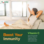 YUM-V'S Gominolas de Vitamina C para Adultos - 250 mg - Sabor Naranja - 100 Gominolas
