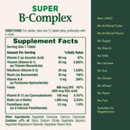 Nature's Bounty Super B Complex con Vitamina C y Ácido Fólico, Apoyo Inmunológico y Energético, 150 Comprimidos - Pack de 2