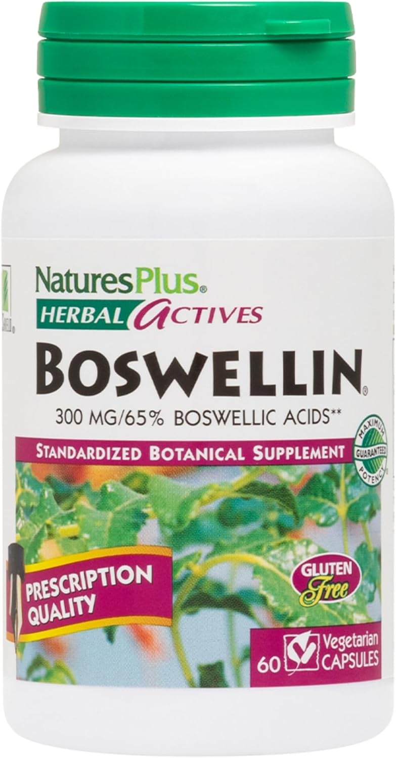 NaturesPlus Herbal Actives Boswellin - 60 Cápsulas - Boswellia Serrata