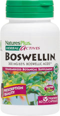 NaturesPlus Herbal Actives Boswellin - 60 Cápsulas - Boswellia Serrata