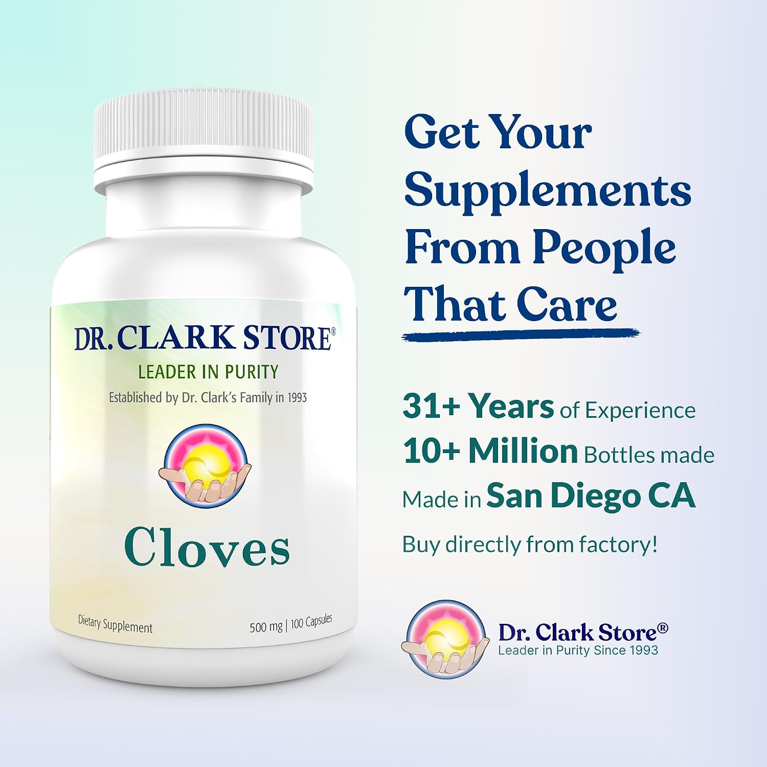 Dr Clark Store Clavo Suplemento 500mg – Cápsulas de Gelatina para el Bienestar Digestivo