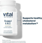 Vital Nutrients Guggul E & Z - Suplemento Vegano de Guggul - 60 Cápsulas