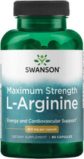 Swanson Amino Acid Super-Strength L-Arginina 850 mg - 90 Cápsulas