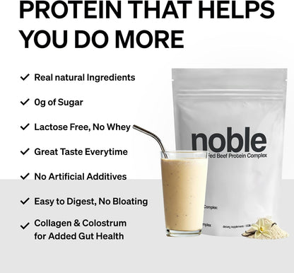 Noble Grass Fed Beef Protein Powder - – Endulzado sin azúcar añadido – Image 5