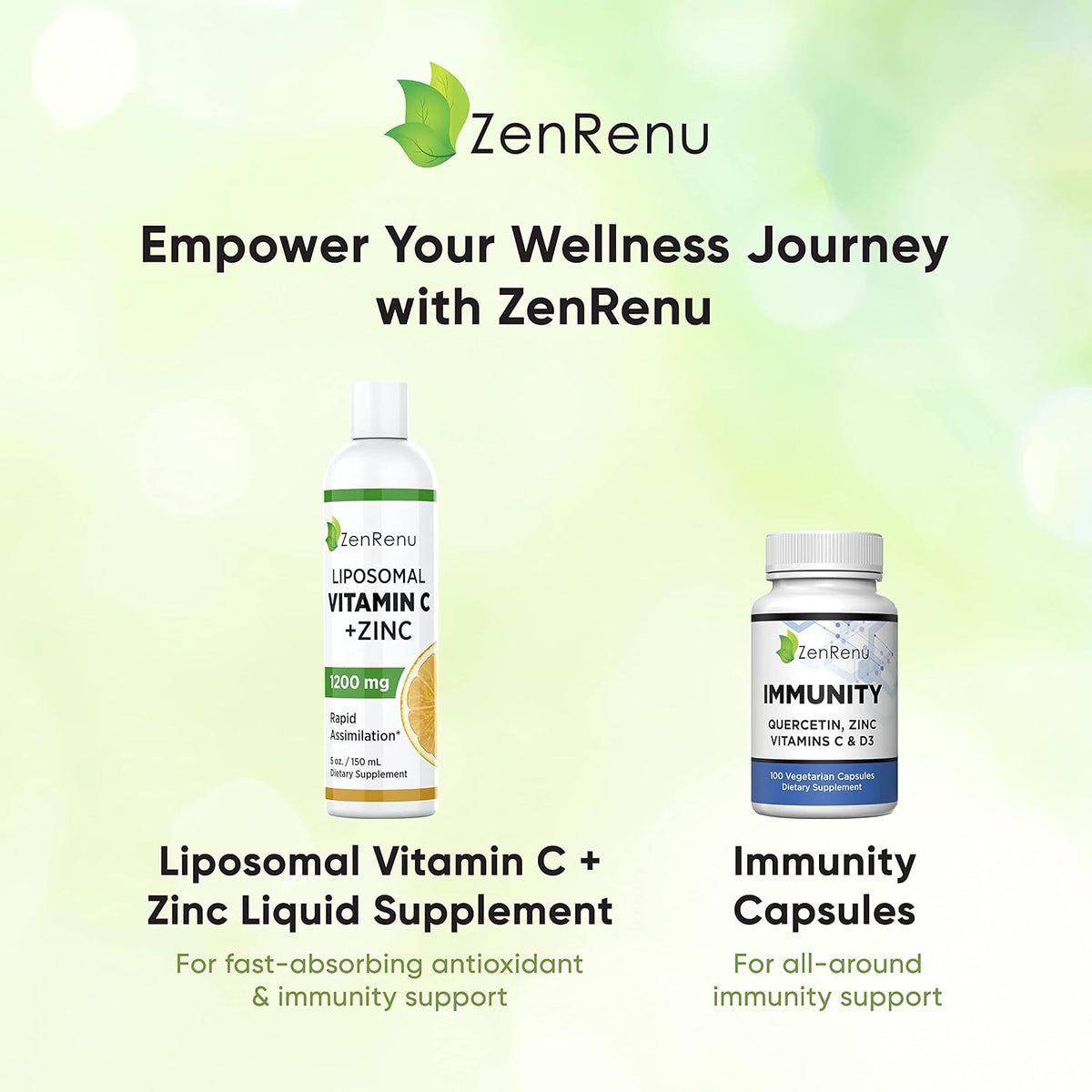 Zenrenu Bebida Liposomal de Vitamina C y Zinc (150 ml) – Image 7