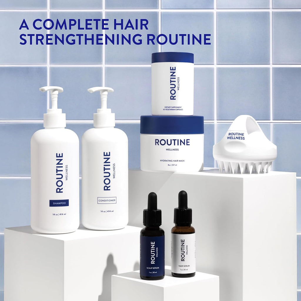 Routine Wellness Suplemento para el Crecimiento del Cabello con Biotina - 60 Cápsulas (30 Días)