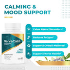 NerveCalm – Pasiflora & Higo Chumbo Cápsulas – 30 Ct, Suministro para 3 Meses | Vegano, No Transgénico, Fabricado en EE. UU.