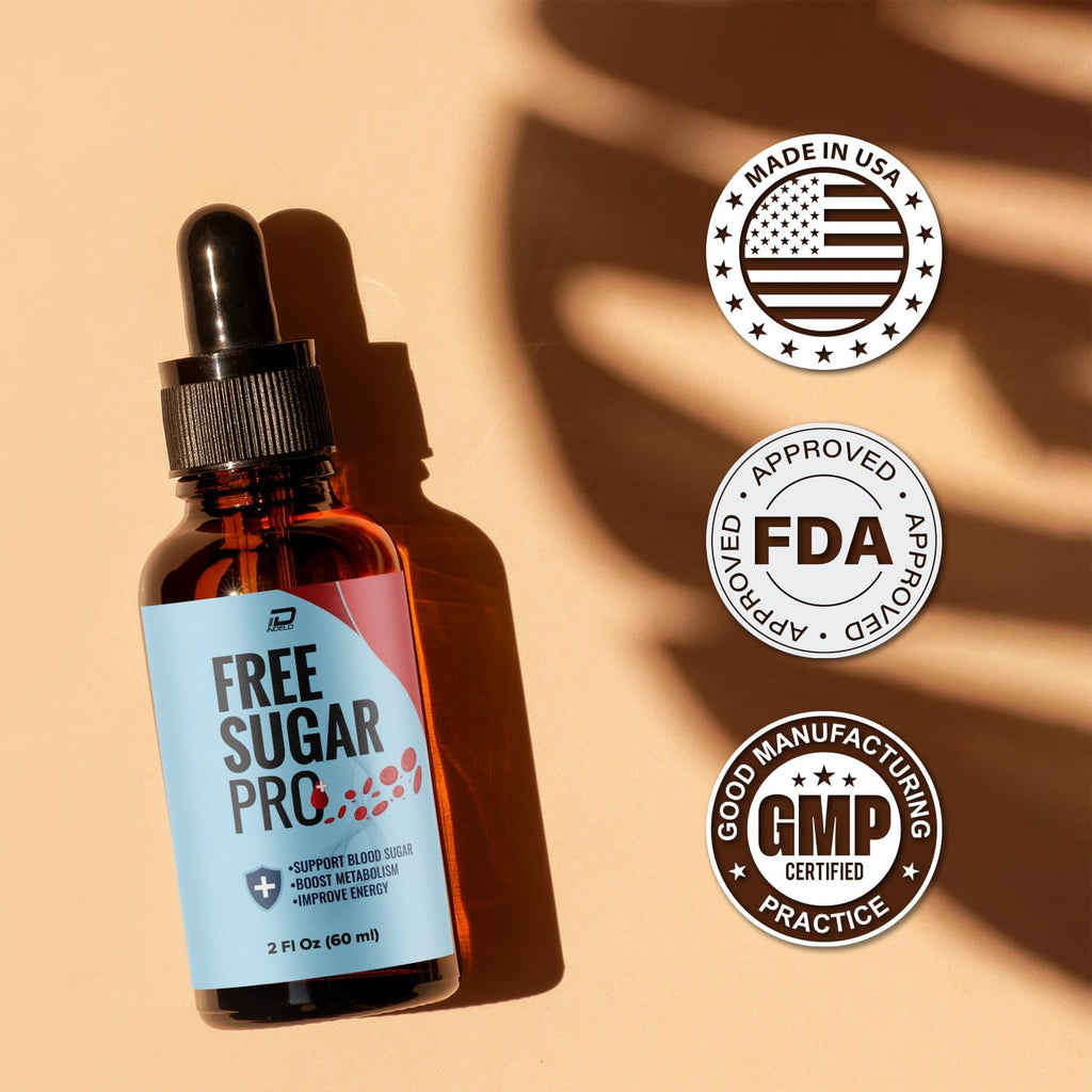 Free Sugar Pro Drops - Suplemento Líquido Natural, Fórmula Avanzada (180 ml)