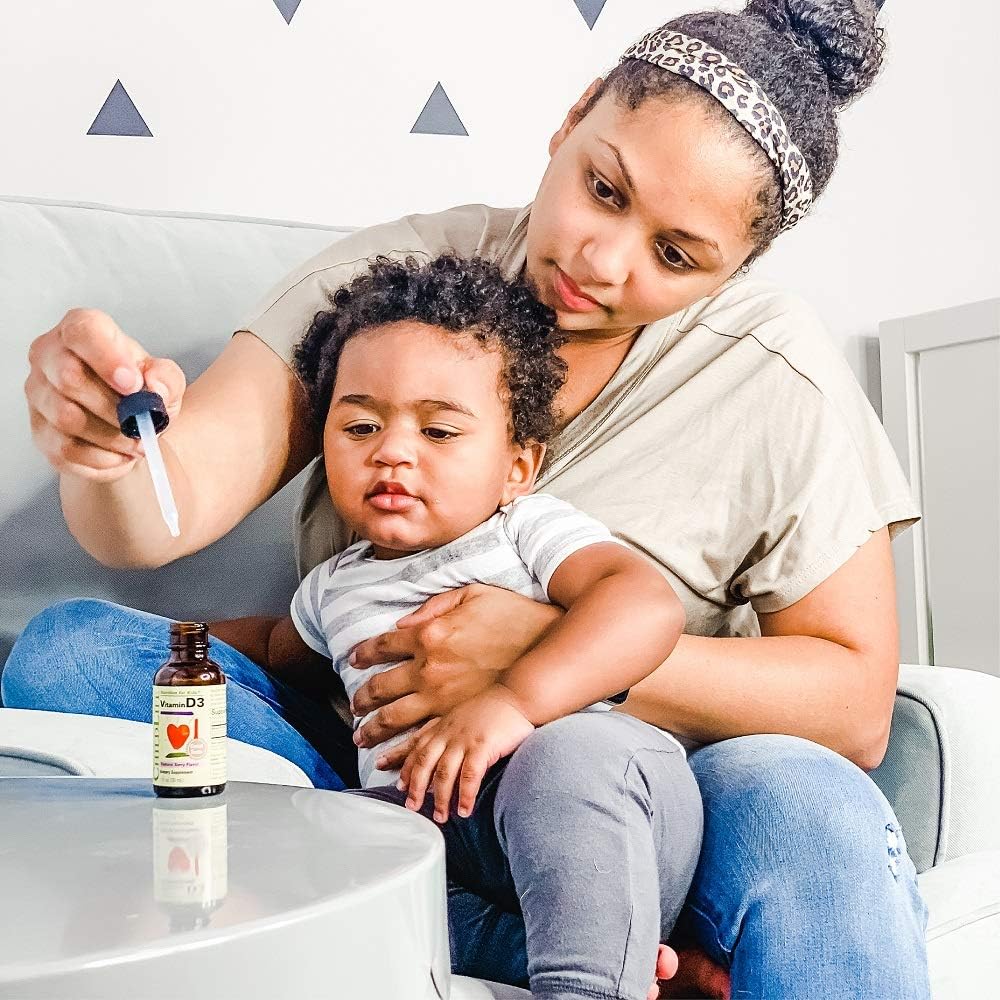 CHILDLIFE ESSENTIALS Vitamin D3 Gotas para Bebés y Niños, 500 UI, Sabor a Bayas, 30 ml