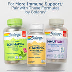 SOLARAY Vitamina C Tamponada 500 mg con Escaramujo y Acerola - 100 Cápsulas Veganas