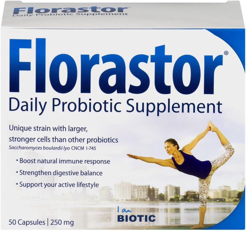 Florastor Daily Probiotic Supplement 50 Cápsulas (Pack de 6)