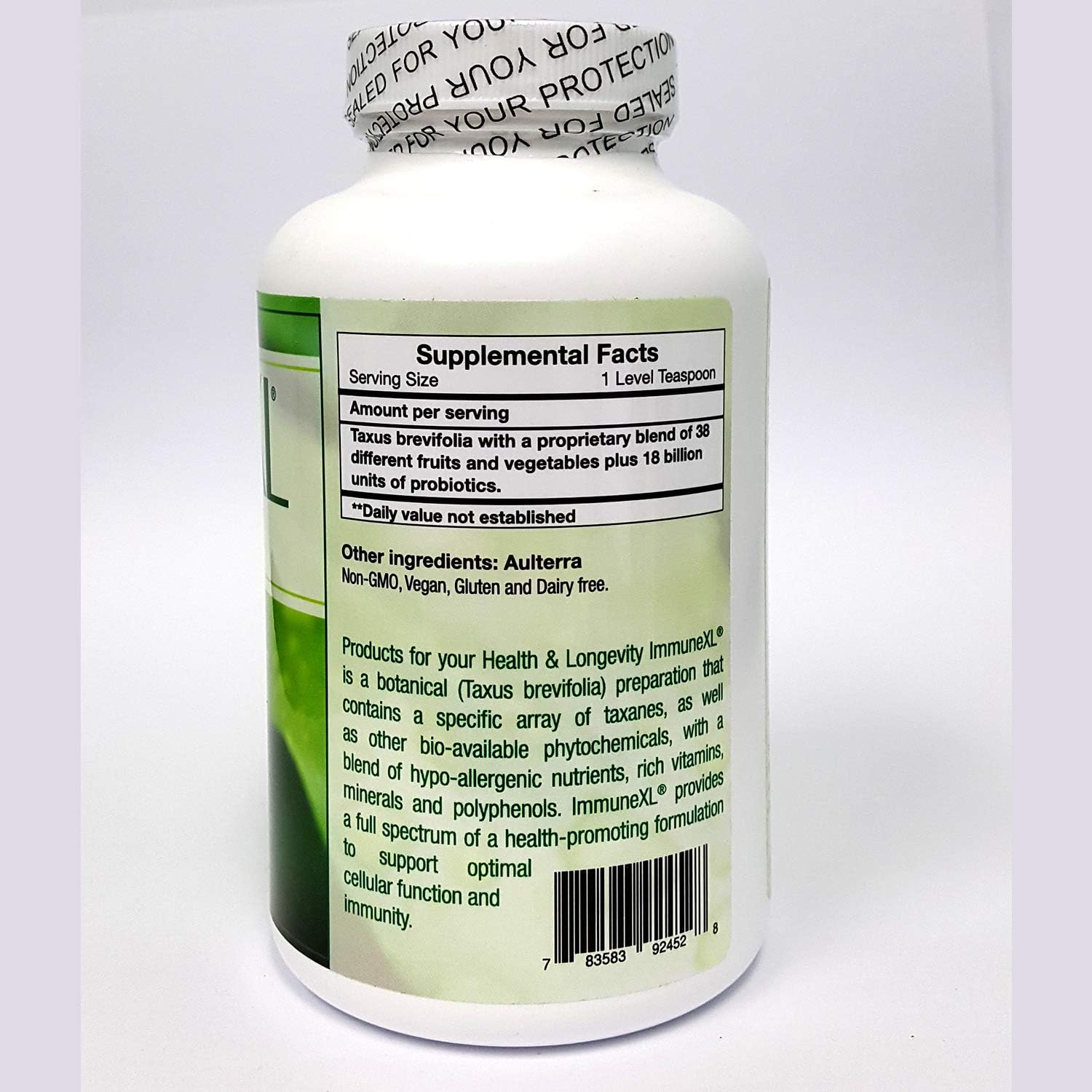 ImmuneXL Ultra Plus en polvo (con Aulterra), 200 gramos