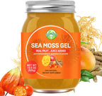 Gel de Musgo Marino (Sea Moss) Sabor Mango con Ashwagandha, 525g