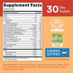 SmartyPants Kids Multivitamin Gummies - Omega 3, Vitaminas D3, C, B12, B6, A, K, Zinc y Biotina - 120 Gomitas (30 Días)