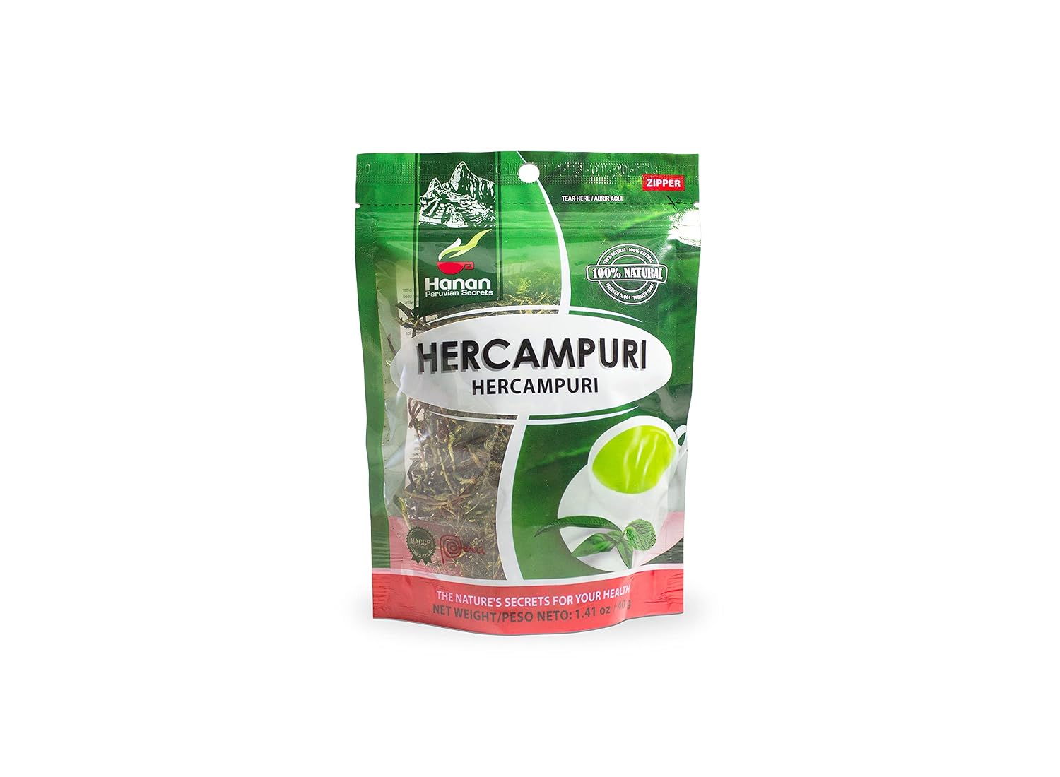 Hanan Peruvian Secrets Hercampuri | Té de Hierbas 100% Natural | 40g (6 Unidades)