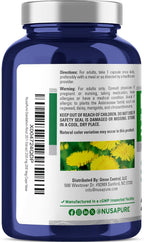 NusaPure Raíz de Diente de León, 250 mg, 200 Cápsulas Veganas (No-GMO, Vegano)