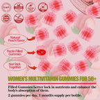 ZEGBALP Multivitamínico para Mujeres 50+ sin Azúcar - Gominolas con 24 Vitaminas y Minerales, Omega-3, DHA, EPA, Luteína