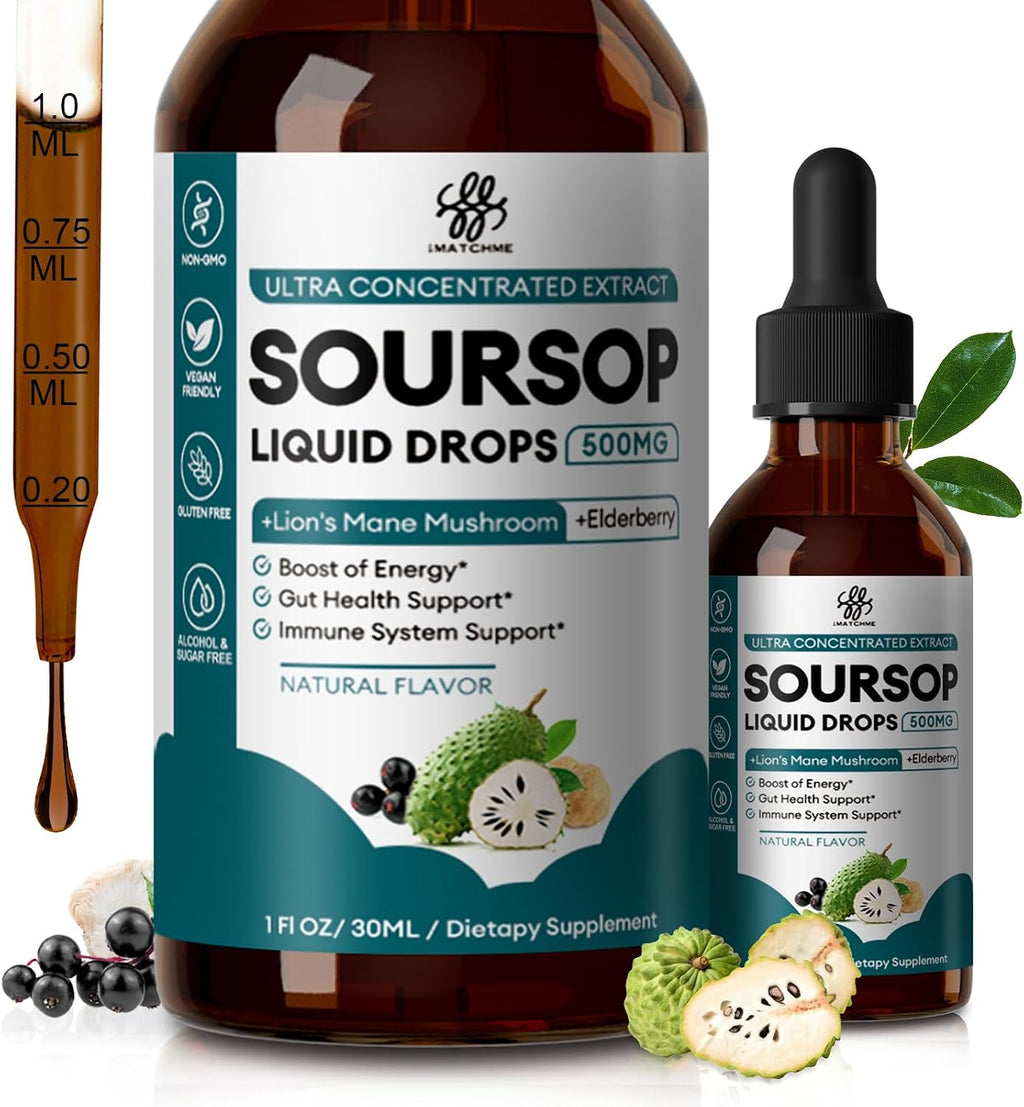 iMATCHME Soursop Graviola Líquido – 30 ml (1 Fl Oz)