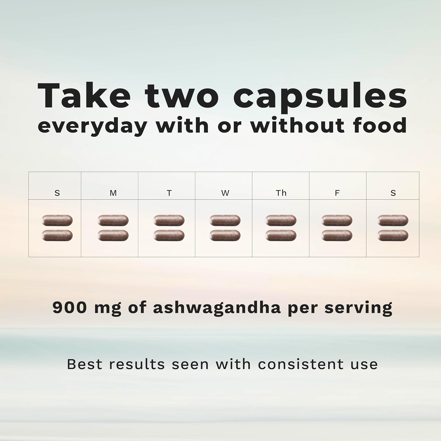 LifeSeasons Essentials Ashwagandha - Apoyo para el Estrés y el Sueño - Mente Calma y Enfocada - 900mg por 2 Cápsulas - 60 Cápsulas