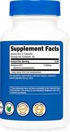 Nutricost Berberine HCl 600 mg, 120 Cápsulas Veganas (2 Frascos)