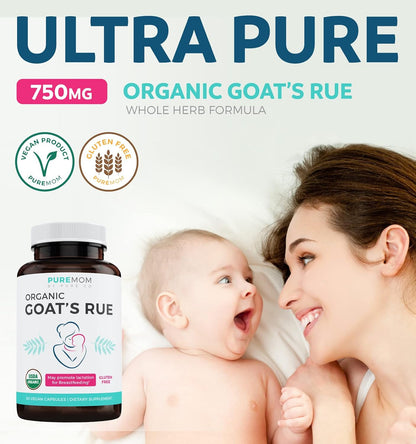 Ruda Cabruna Orgánica – Suplemento de Lactancia para Aumentar la Leche Materna – 60 Cápsulas Veganas – Image 2