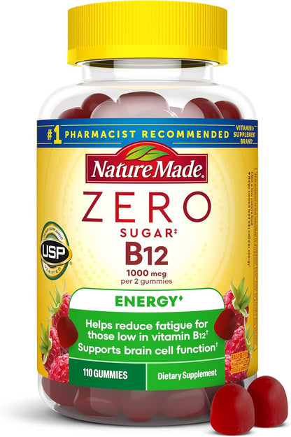 Nature Made Zero Sugar Energy Vitamin B12 – Contribuye a la reducción del cansancio y la fatiga. – Image 1