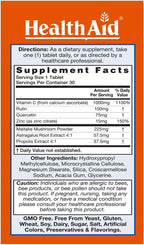 HealthAid ImmuProtect – Daily Immune Support with Vitamin C, Zinc, Quercetin and Propolis (30 Tablets)