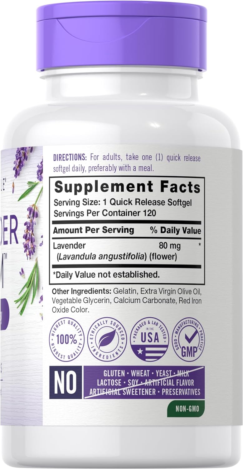 Carlyle Lavanda 80 mg – 120 Cápsulas Blandas