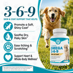 Wanderfound Pets - Omega 3 for Dogs, Smoked Salmon and Liver Flavored, 120 Chewable Tablets