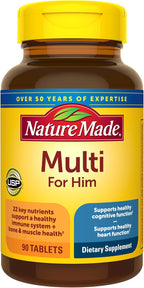 Nature Made Multivitamin for Him - Multivitamin for Men for Daily Nutritional Support, 90 Tablets (Pack of 3)