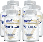 Research Verified Shinglax - Melisa, Enzimas Proteolíticas, Complejo de Hongos, Complejo B, Orégano, Zinc - Sin OGM, Fabricado en USA - 60 Cápsulas (Pack de 6)