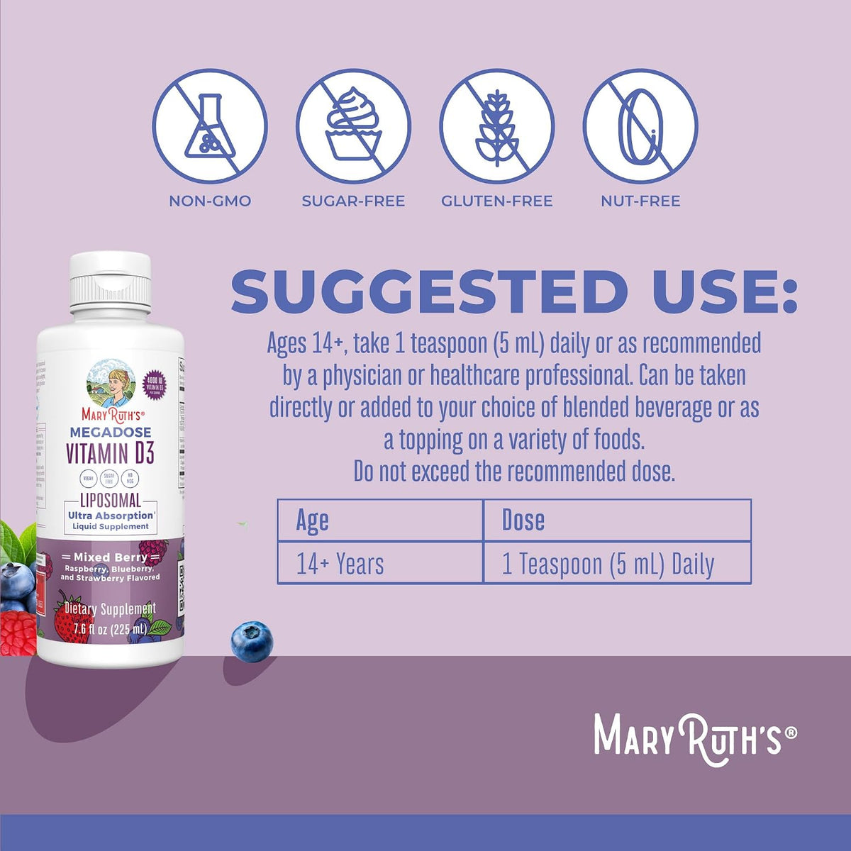 Megadose Vitamina D3 Liposomal 4000 UI - – El mantenimiento de los huesos en condiciones normales. – Image 3