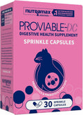 Nutramax Proviable Probióticos para Perros y Gatos, Suplemento Digestivo Diario con Múltiples Cepas Bacterianas, 30 Cápsulas