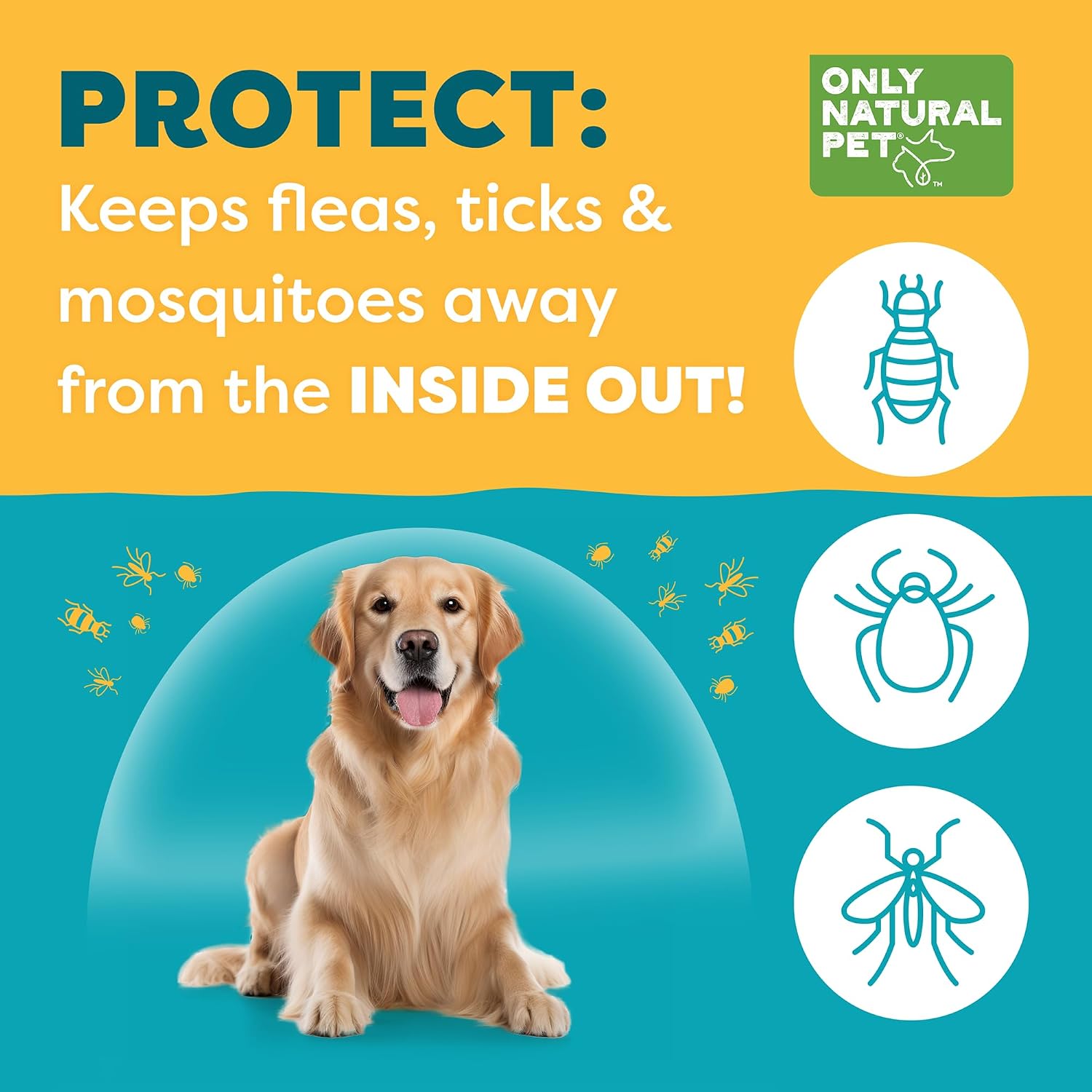 Only Natural Pet EasyDefense Barrier Bites Mordiscos Blandos para Perros - 90 unidades