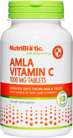 NutriBiotic Amla Vitamin C, 60 Comprimidos - Fuente Natural de Vitamina C