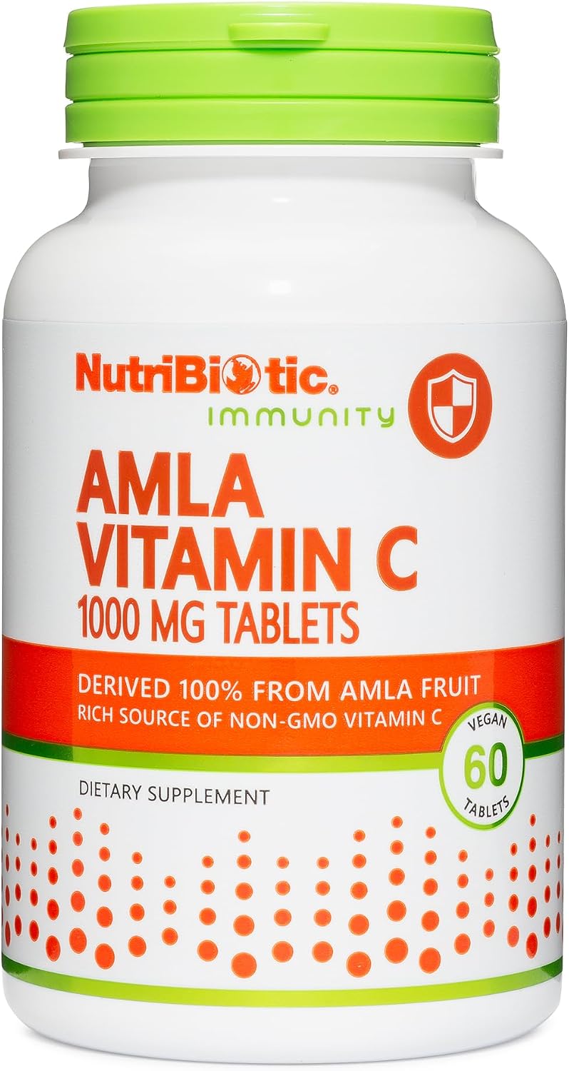 NutriBiotic Amla Vitamin C, 60 Comprimidos - Fuente Natural de Vitamina C