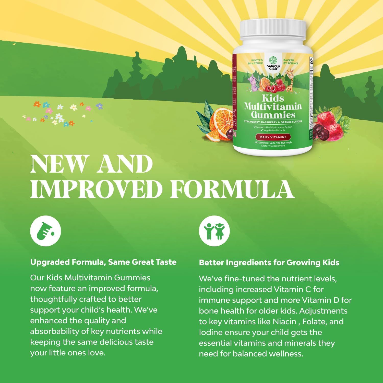 Natures Craft Multivitamínico Infantil en Gominolas - 180 unidades