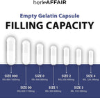 Herb Affair Cápsulas de Gelatina Vacías Tamaño 1 - 1000 Unidades