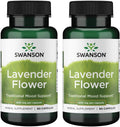 Swanson Flor de Lavanda - Suplemento Herbal para el Apoyo del Estado de Ánimo - Favorece la Relajación - 60 Cápsulas (400mg) (Paquete de 2)