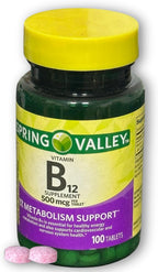Vitamina B12 500 mcg - 100 Comprimidos
