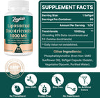 Vitamina E Tocotrienoles Liposomales 1000mg - Suplemento de Delta y Gamma Tocotrienol para Huesos y Antioxidante, 120 Cápsulas